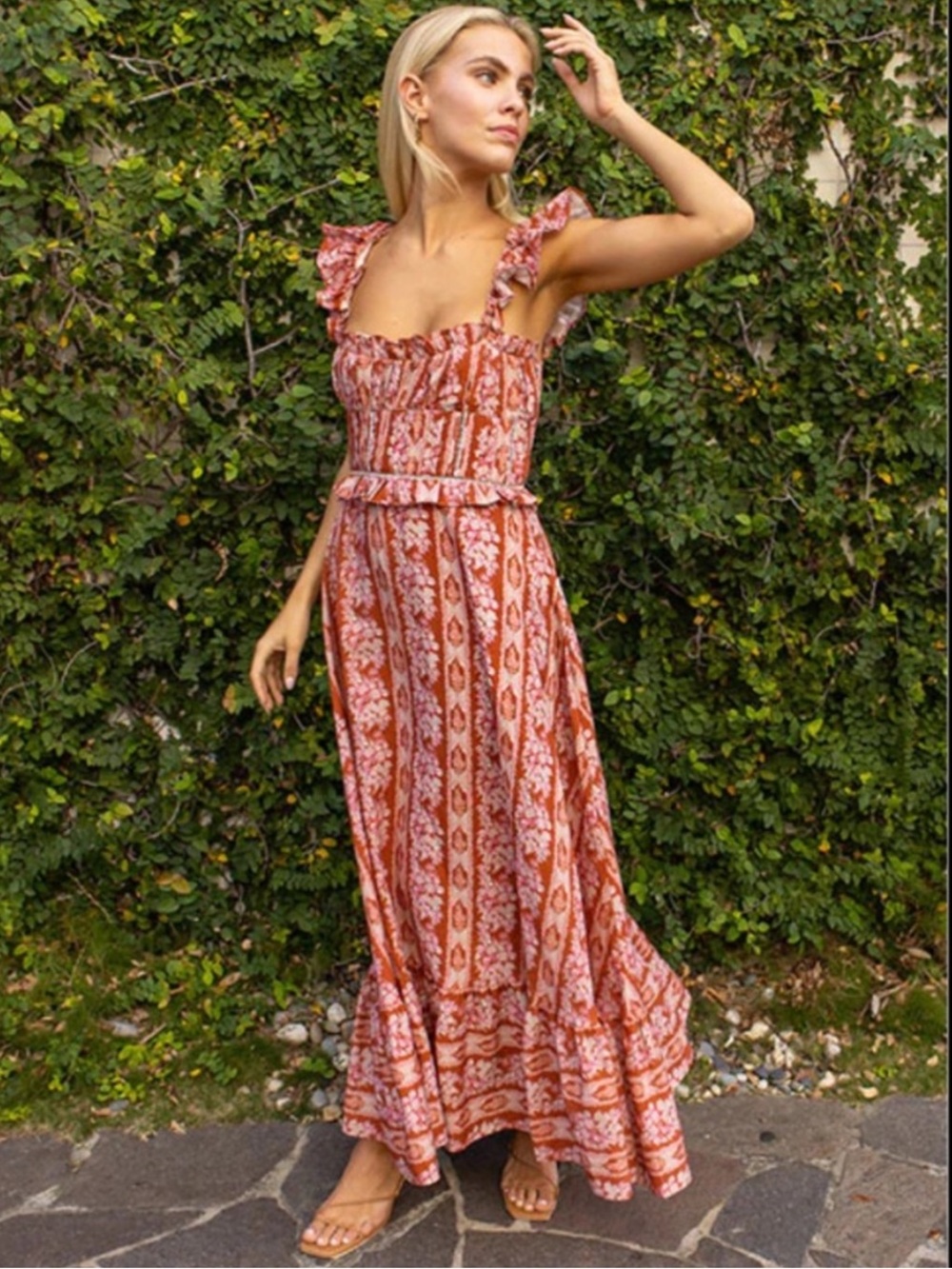 Lug Von Siga Helena Linen Cotton Maxi Dress